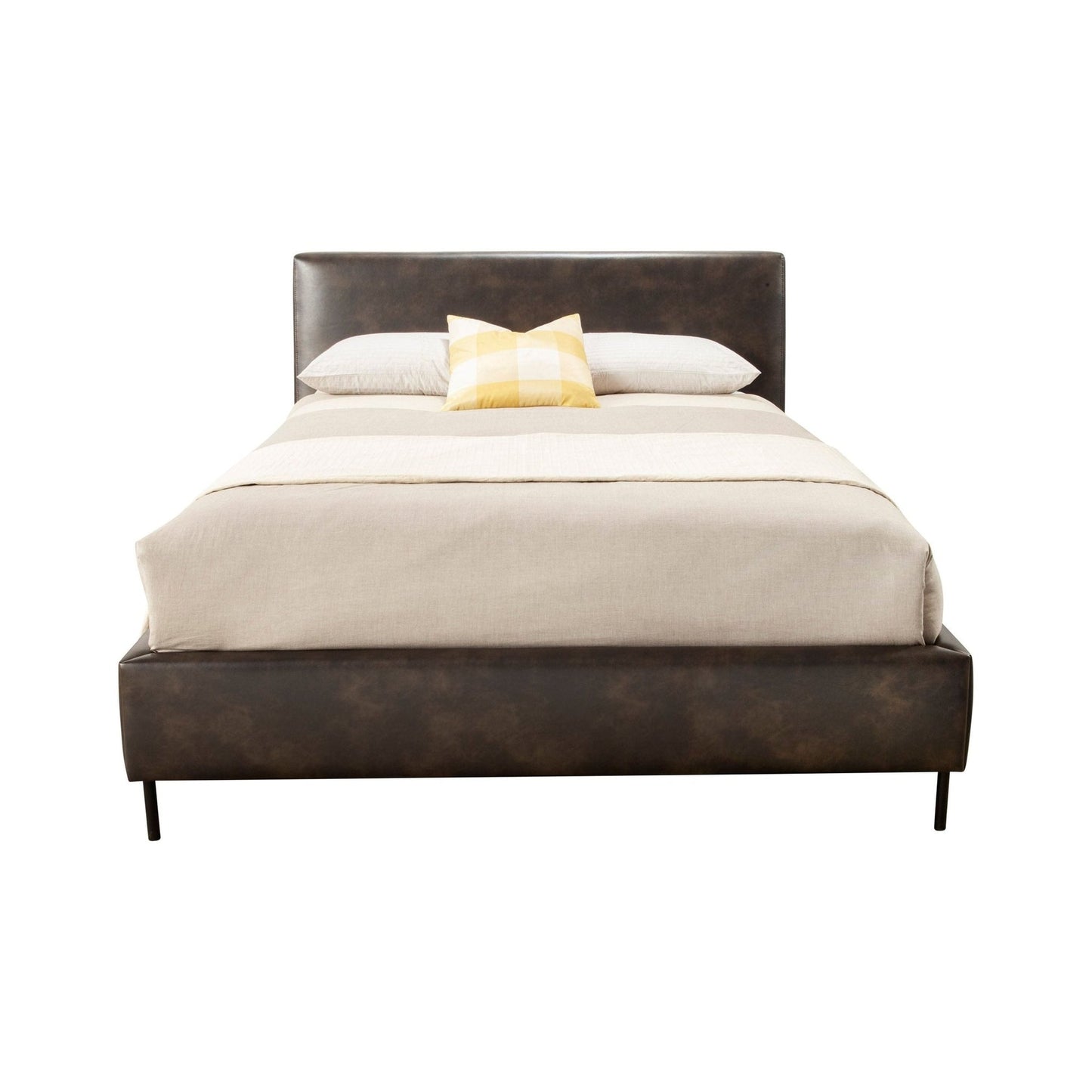 grey single bed