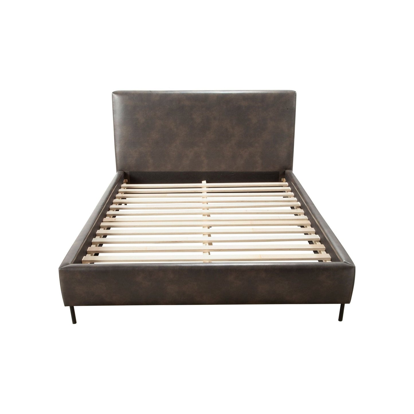 leather single bed