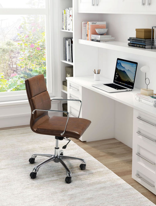 brown office chair