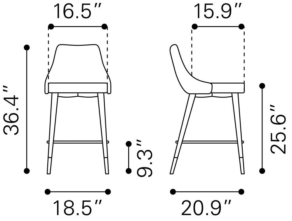 cheap tufted counter stool