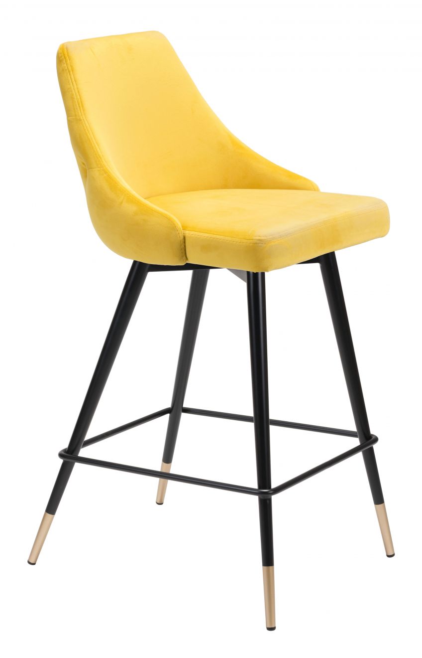 yellow counter stool