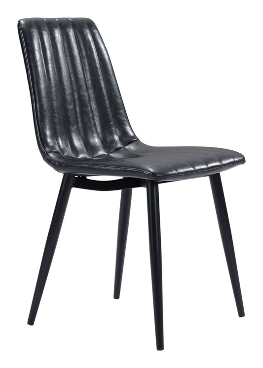 black dining chair