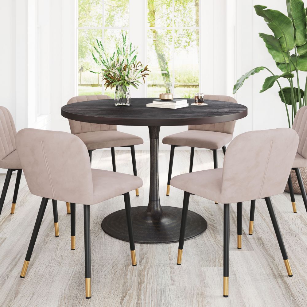 dark brown dining set