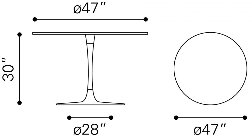 modern dining table
