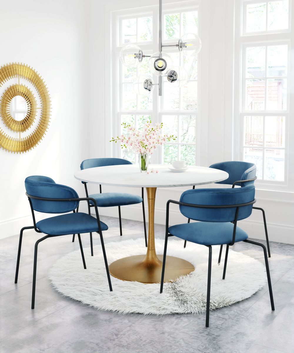 white dining set