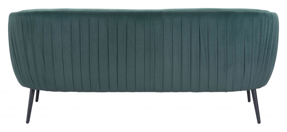 green fabric sofa