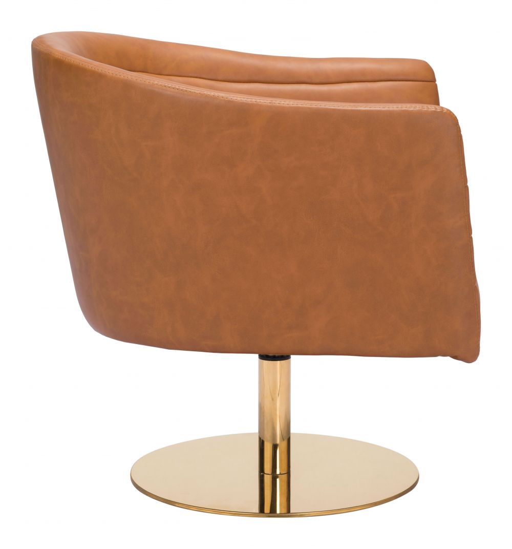 best brown leather accent chair