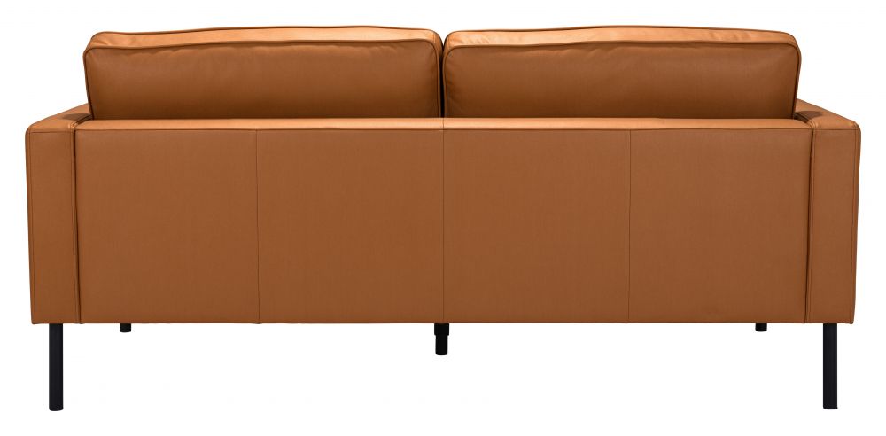 brown leather sofa