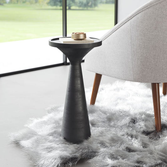 black side table