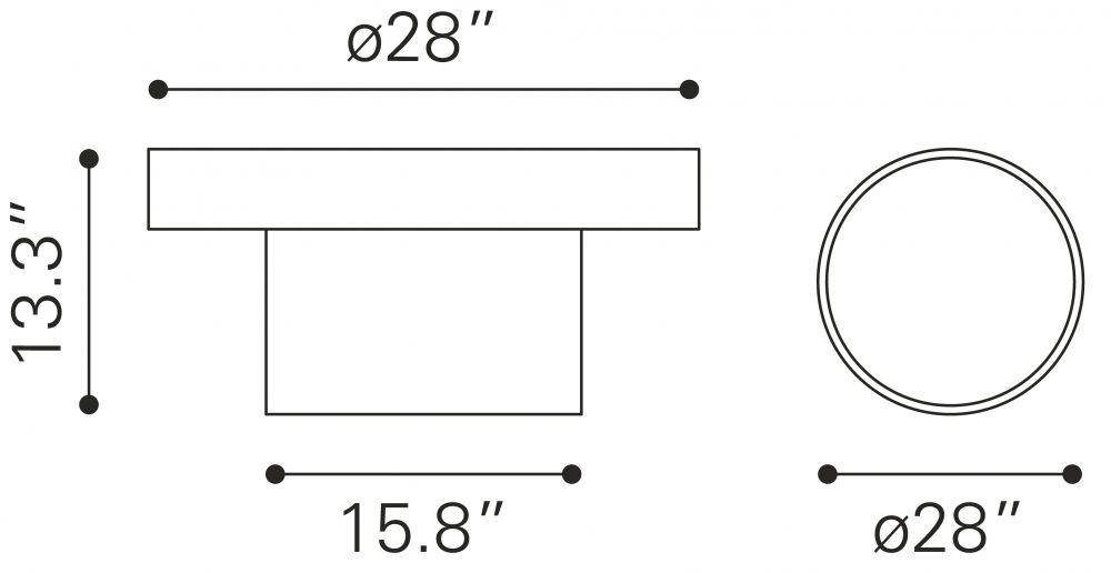 black wood coffee table