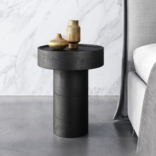 black side table