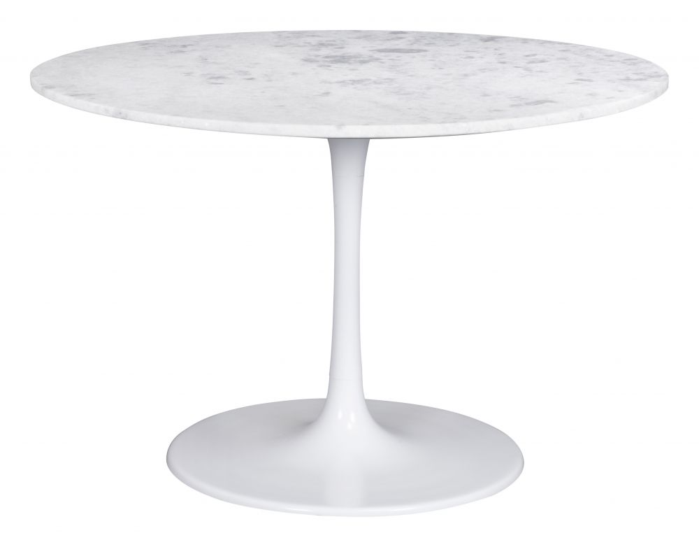 white dining table