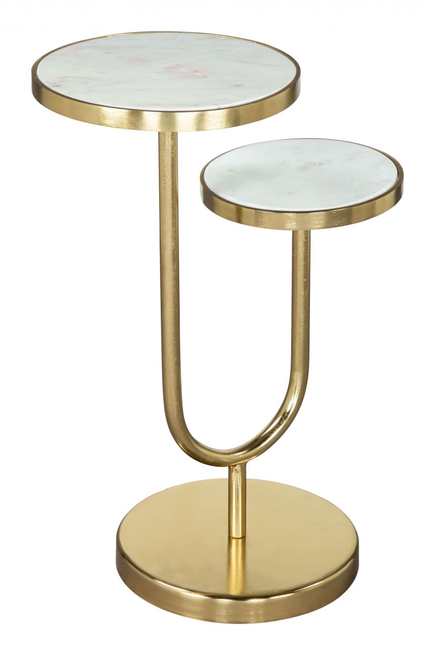 golden end table