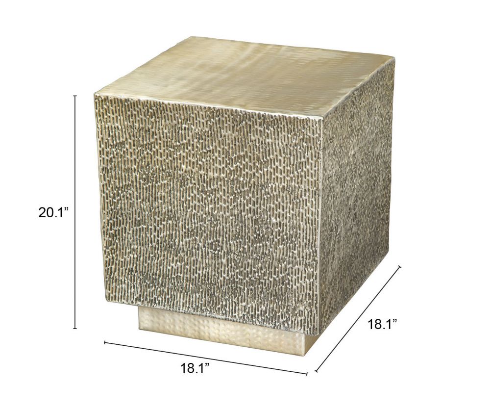 aluminum end table