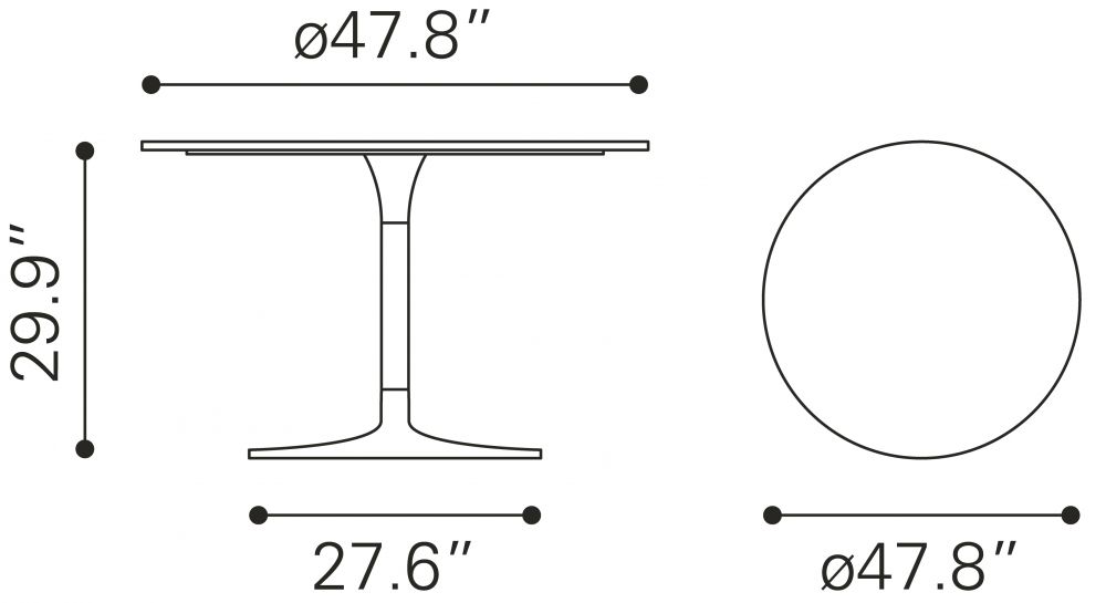 modern dining table