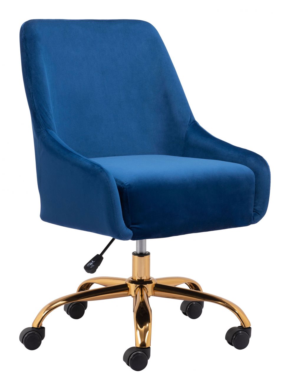 blue office chair