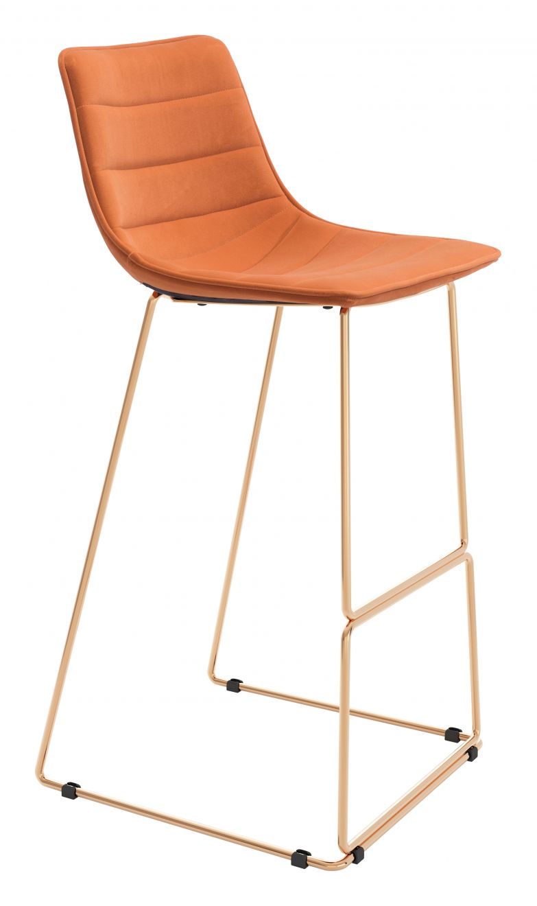 orange bar stool