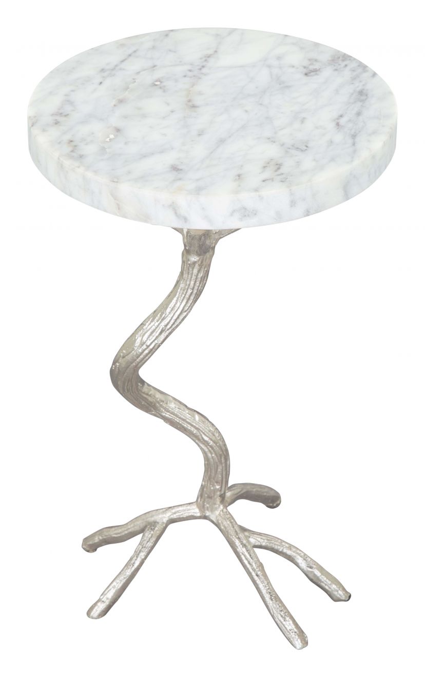 white side table
