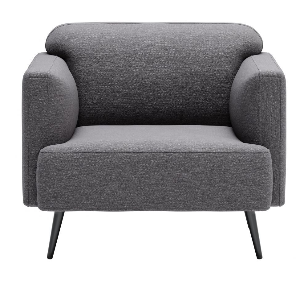 dark grey accent chair