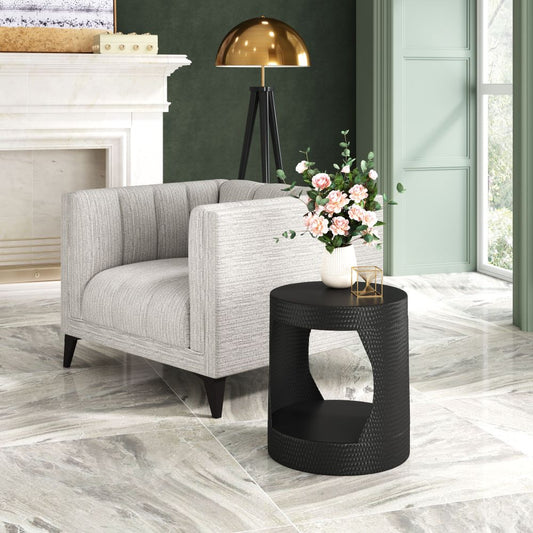 black side table