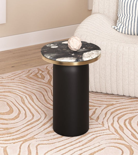 black side table