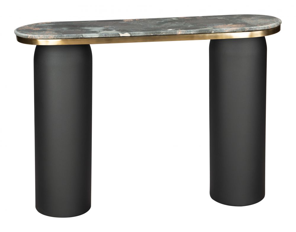 black console table