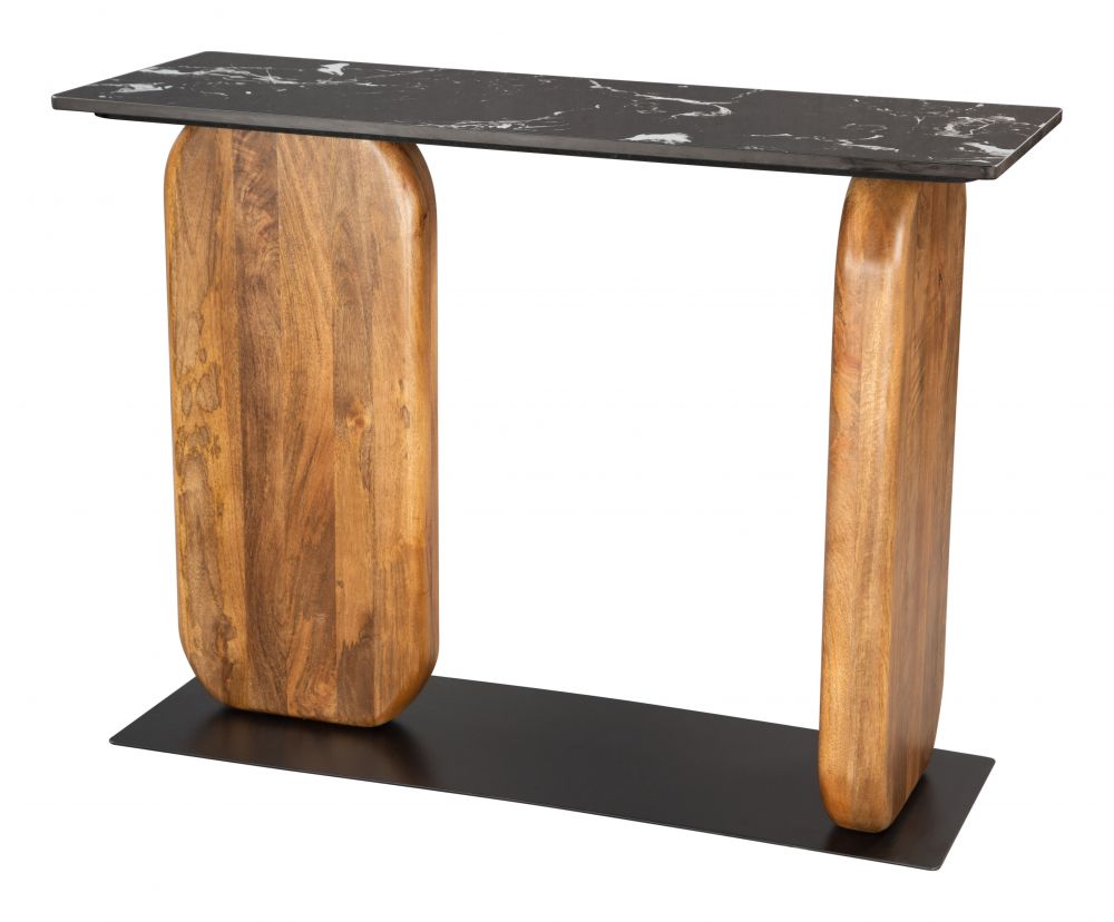 black marble console table