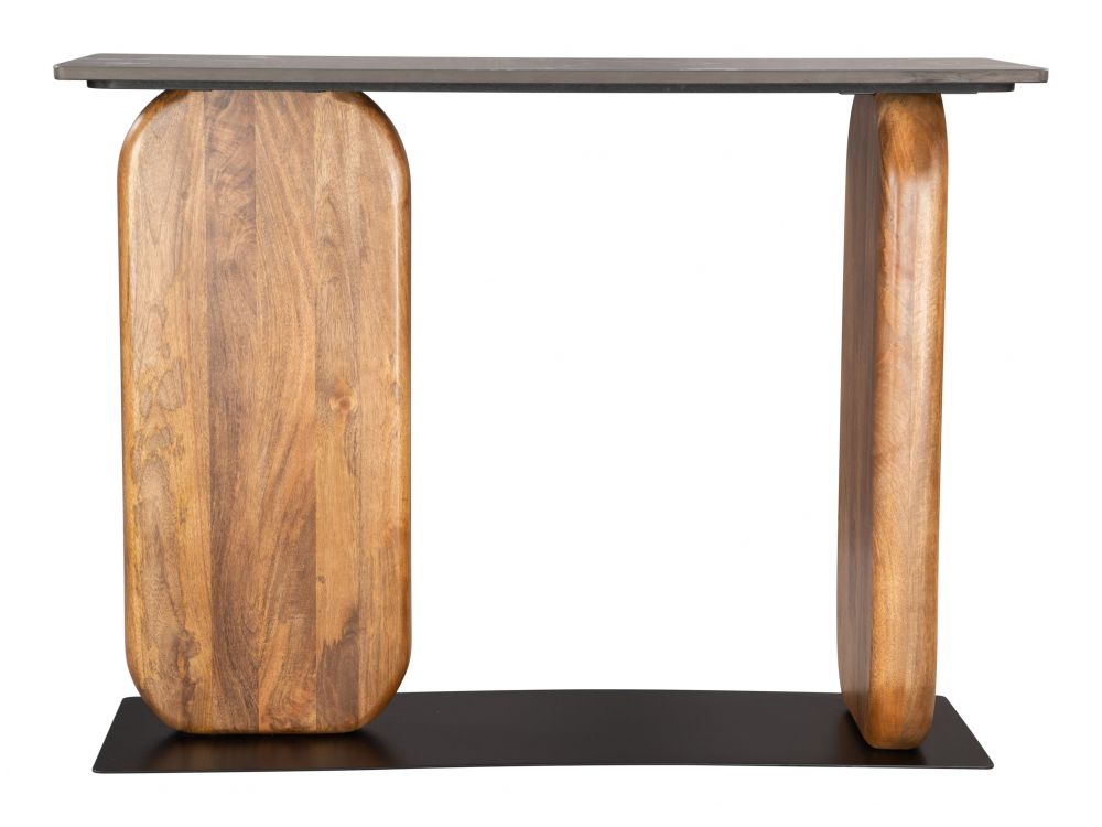 black console table