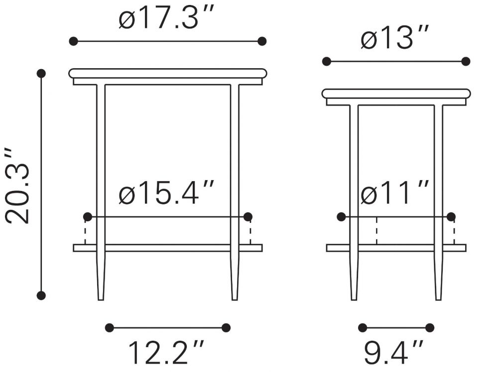 iron coffee table set