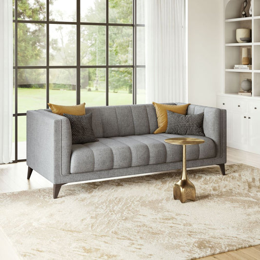 dark grey fabric sofa