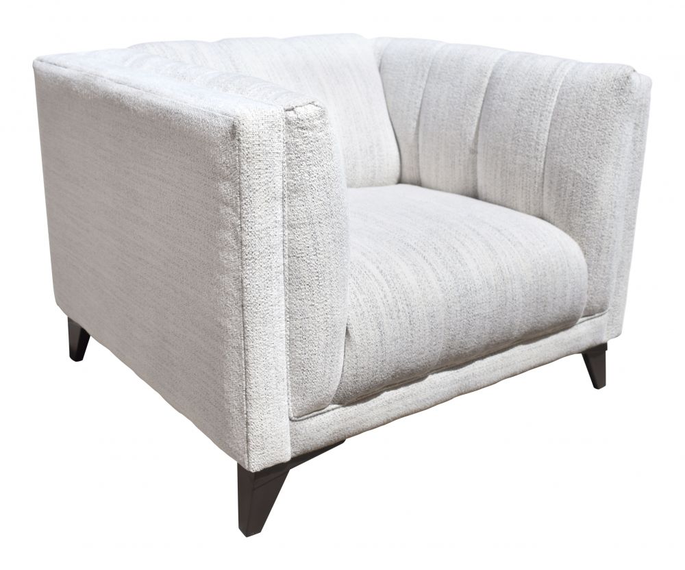 light grey fabric accent chair