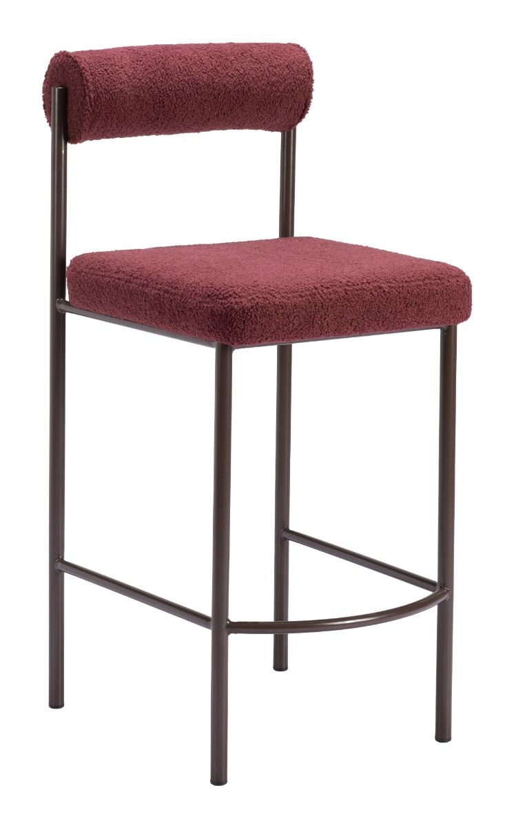 red counter stool