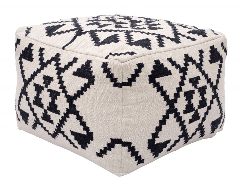 fabric ottoman