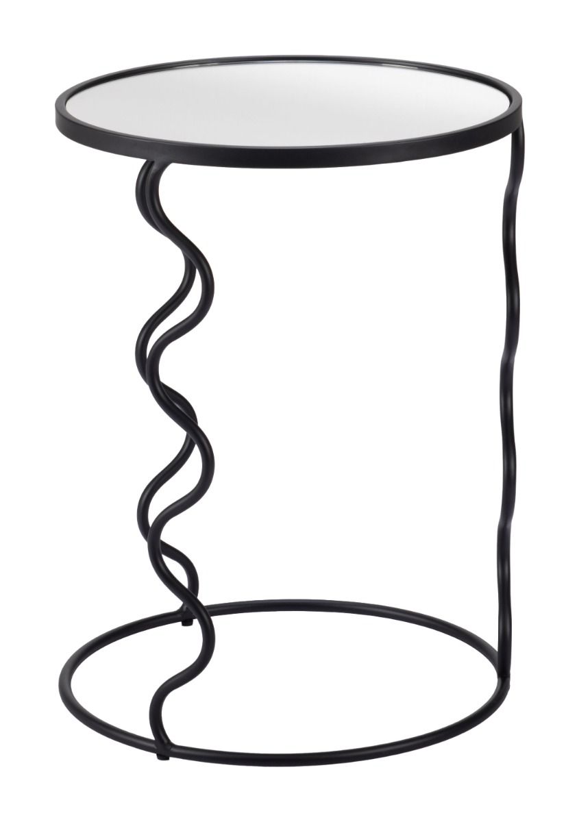 glass end table