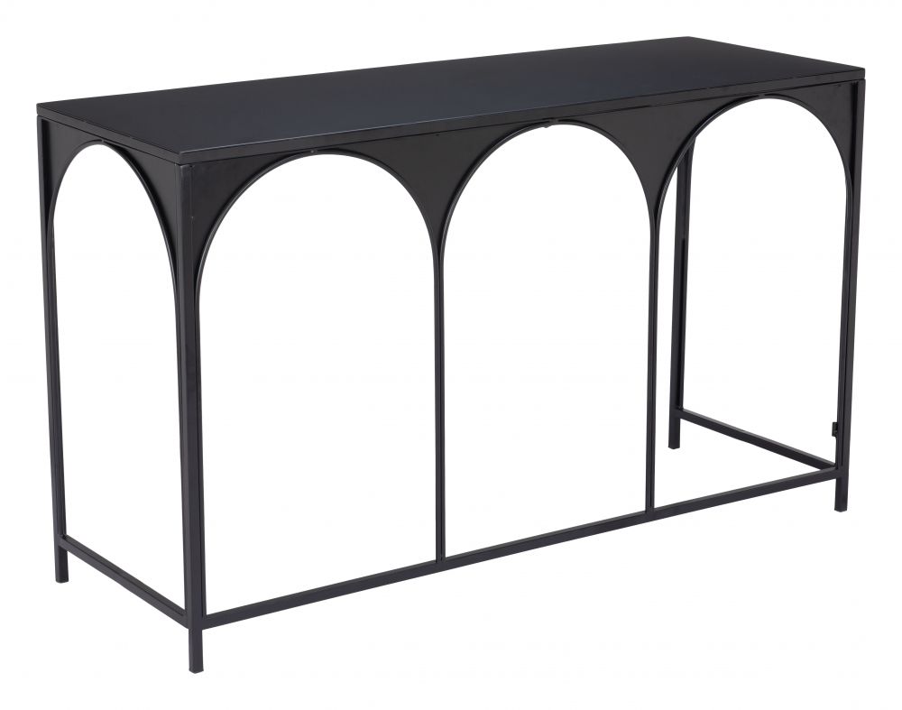 steel console table