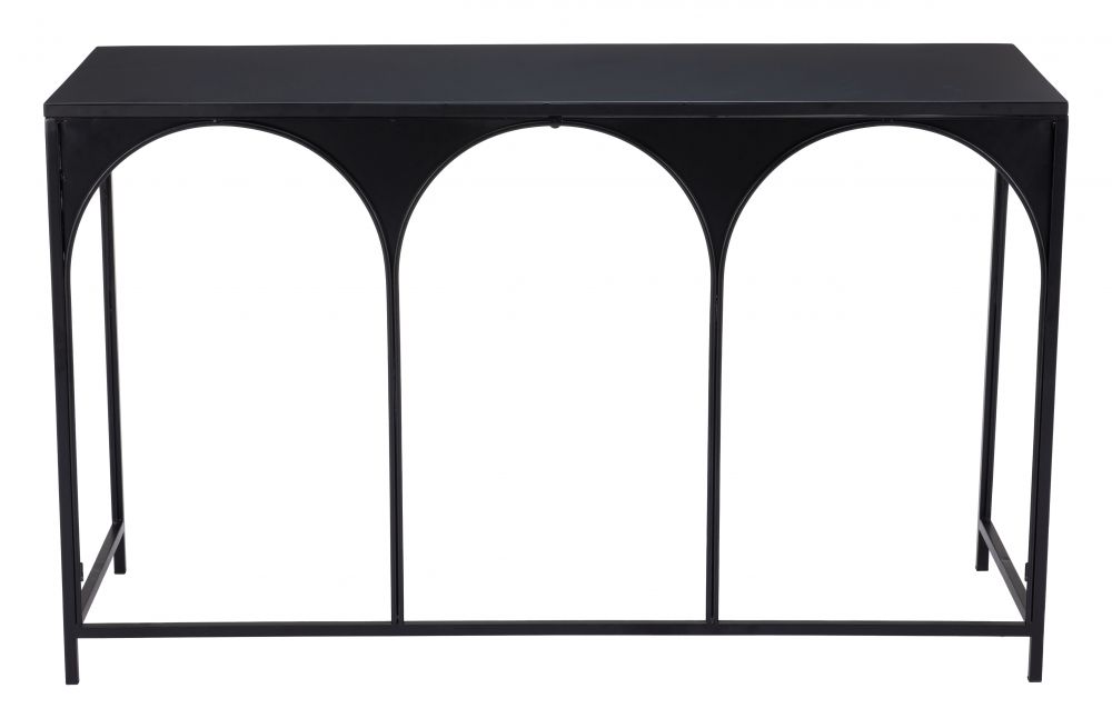 quality steel console table