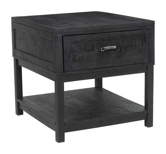 black side table