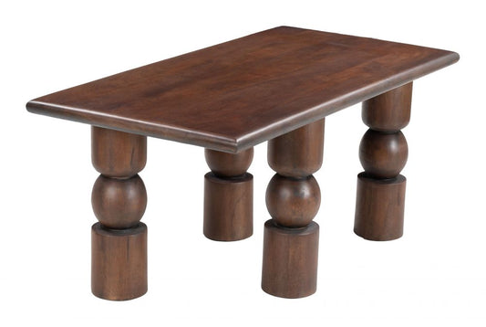 brown wood coffee table