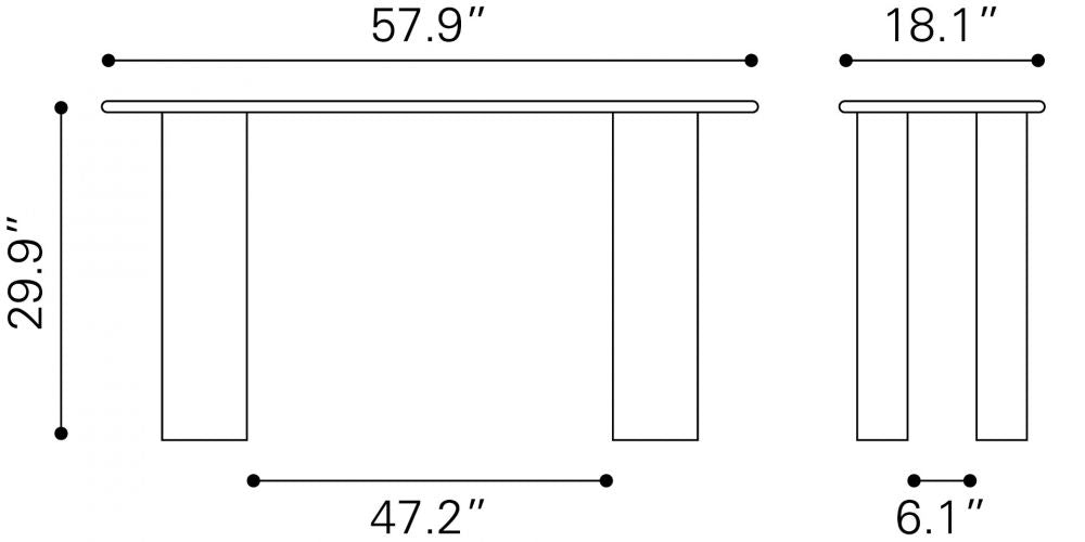 modern console table