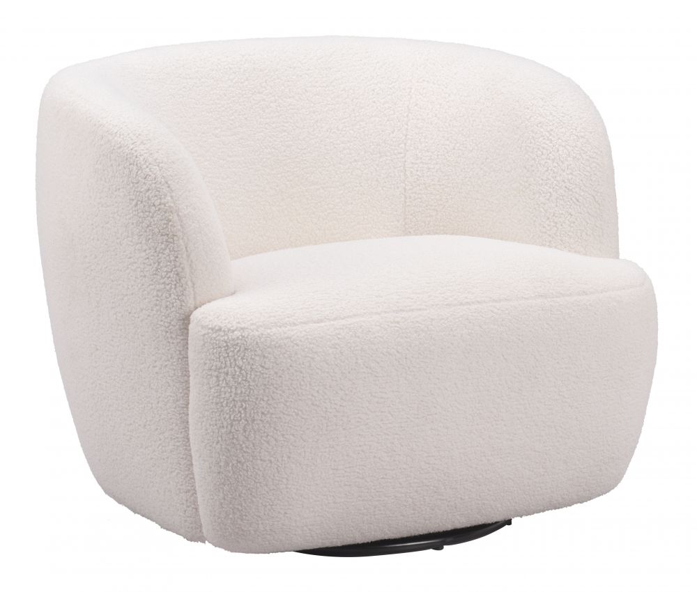 boucle fabric accent chair