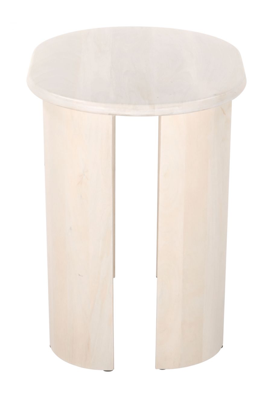 beige side table