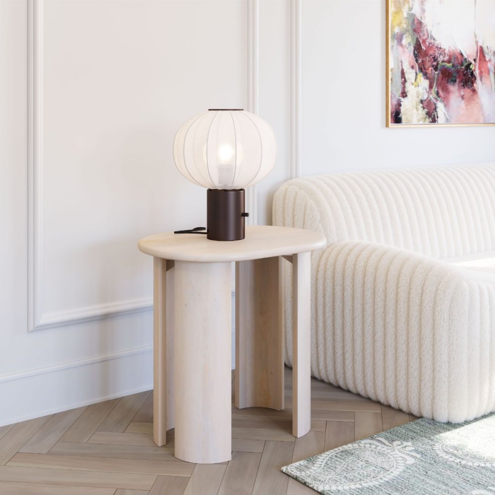 wooden side table