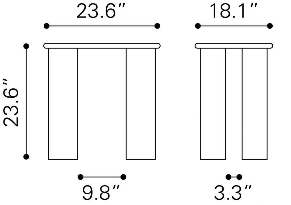 beige wooden end table