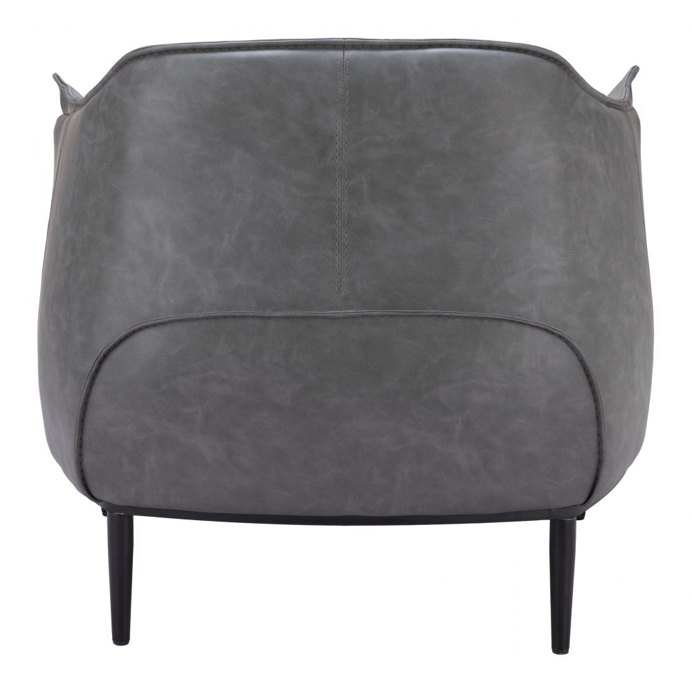 modern leather accent chair