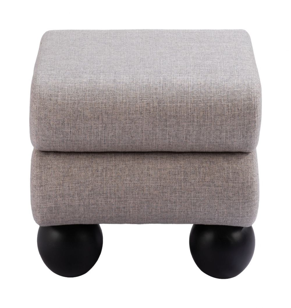 fabric ottoman