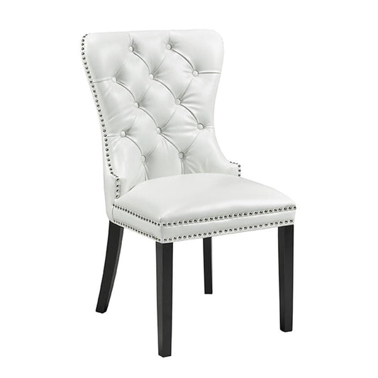 white dining chair