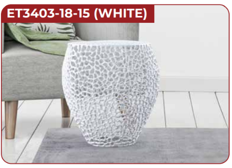 white side table