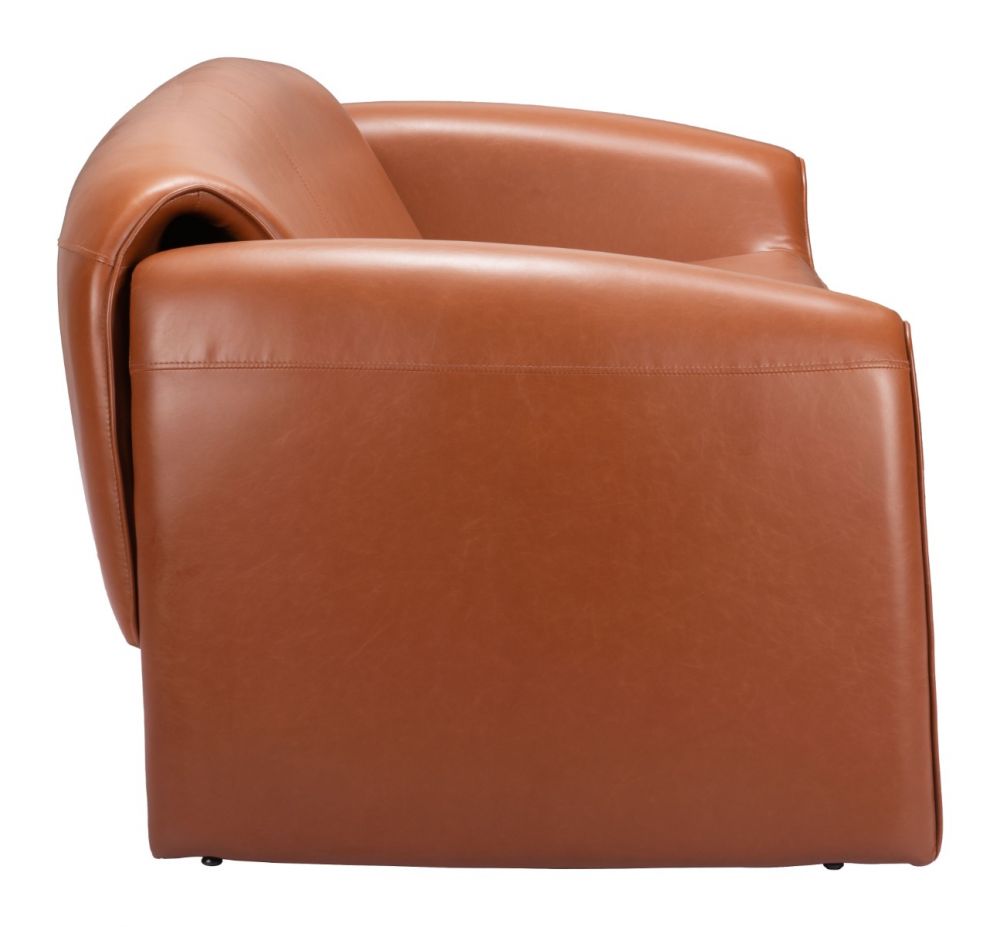 brown leather sofa