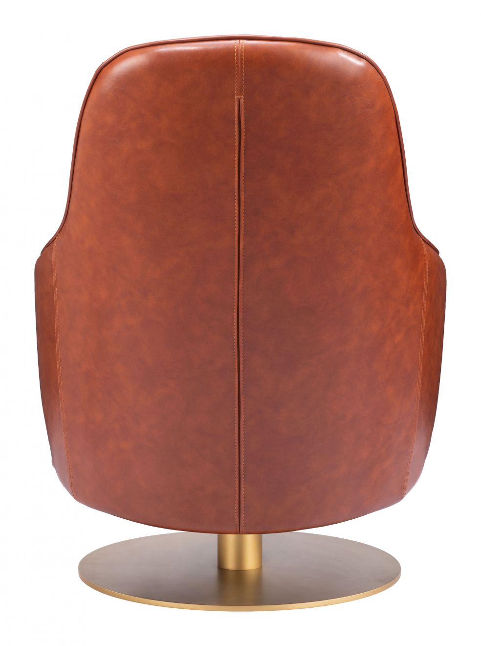 brown leather accent chair