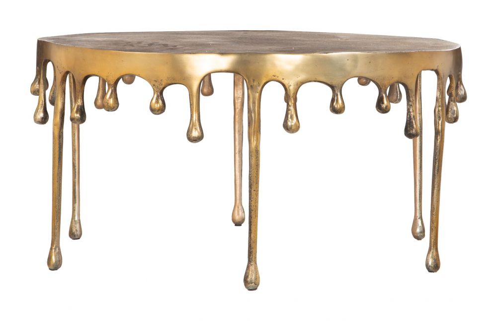 gold coffee table